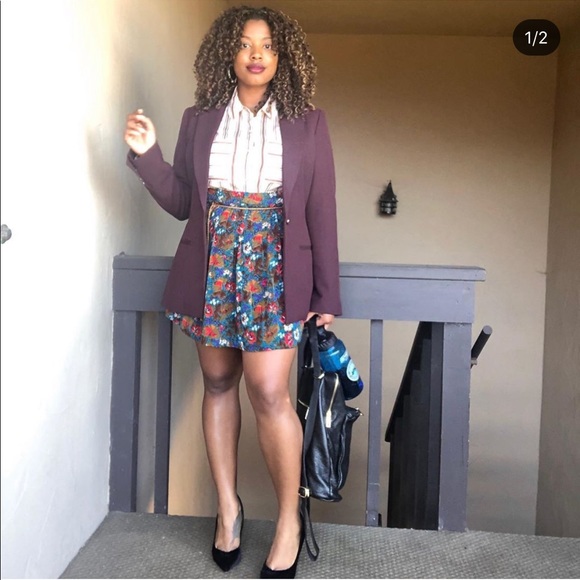 Long-sleeved boxy button down shirt - Picture 4 of 5